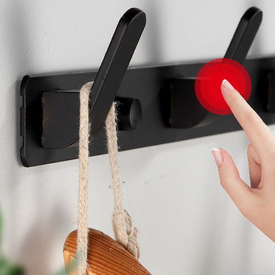 Haken Badezimmer Einzeln Schrauben Schwarz