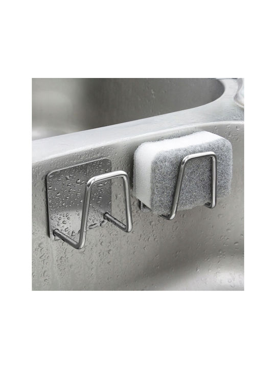Кука Баня Единично с винтове ​5x5см Inox Сив