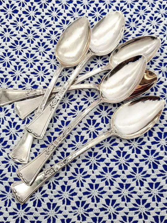 Savvas Design Löffelset Abendessen Metall Silber 14cm 6Stück