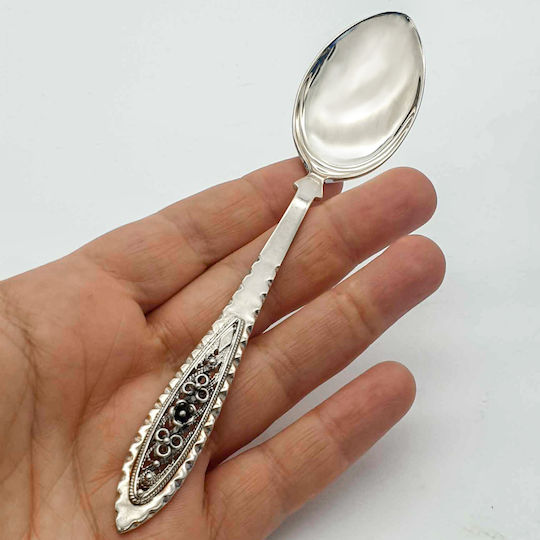 Savvas Design Φαγητού Μεταλλικά Ασημί 14cm ΚΟΥ00039 6τμχ