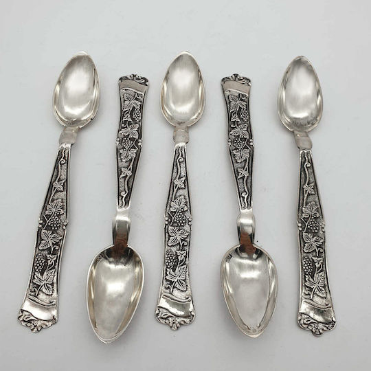 Savvas Design Φαγητού Μεταλλικά Ασημί 15cm ΚΟΥ00061 5τμχ