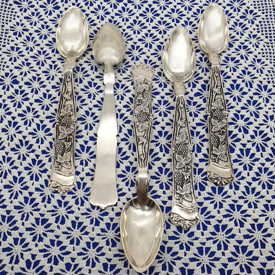Savvas Design Löffelset Abendessen Metall Silber 15cm 5Stück