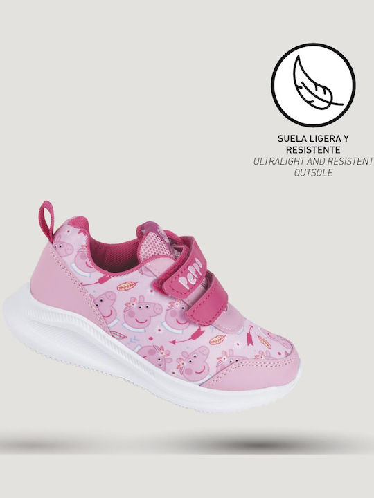 Kinder Sneakers mit Klettverschluss Rosa