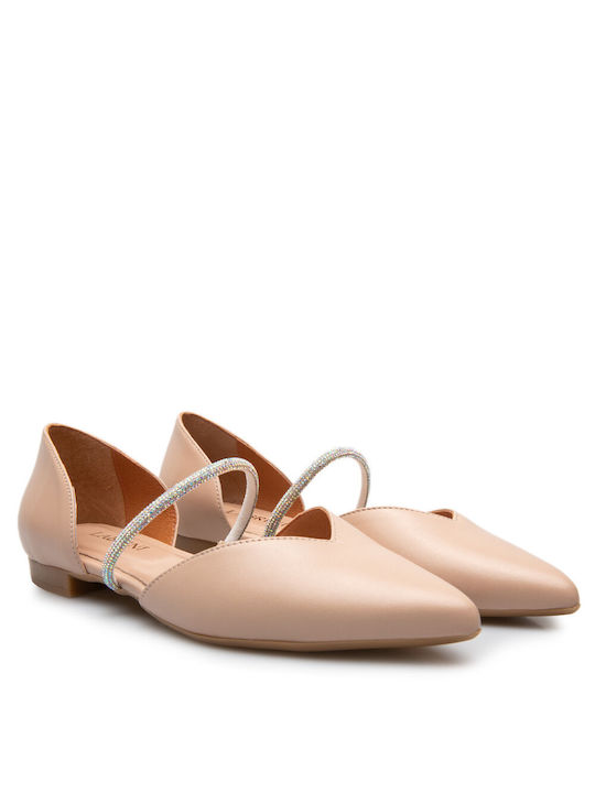 Labrini Damen Ballerinas in Beige Farbe