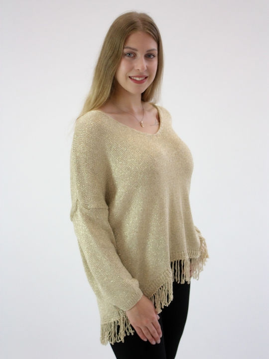 Brak Damen Langarm Pullover Gold