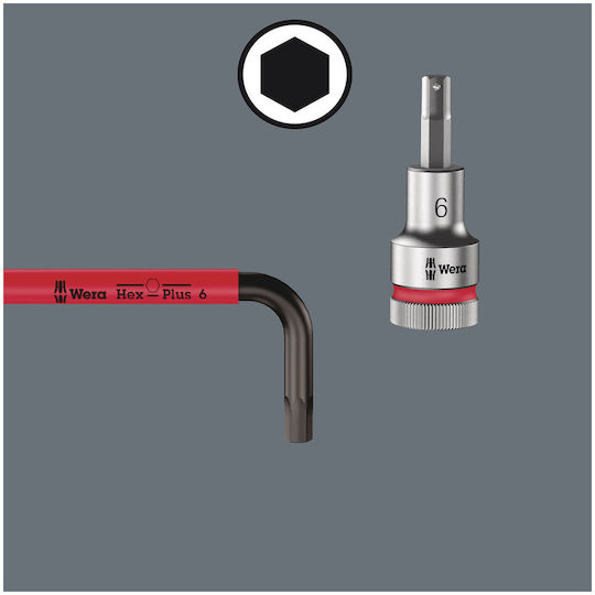 Wera Κλειδί Allen σε Σχήμα Ταφ με Μύτη Μεγέθους 2.5mm