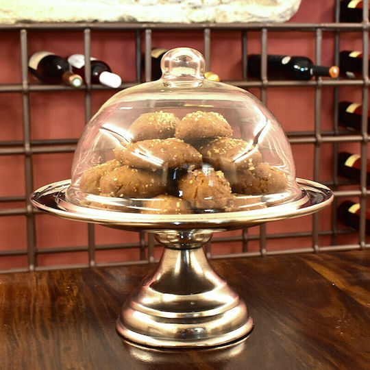 Karni Cake Stand Silver 30x30x28cm