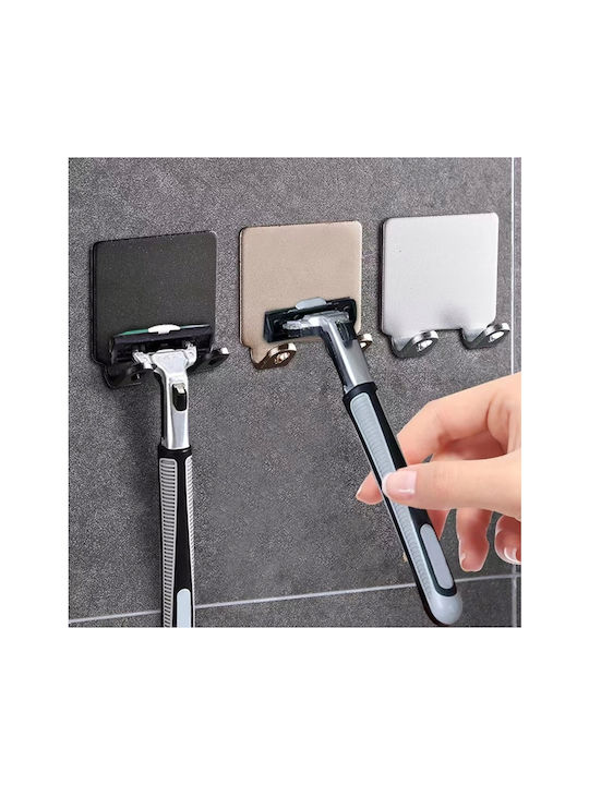 Cârlig de Baie Simplu cu șuruburi ​5x5cm Inox Argintiu