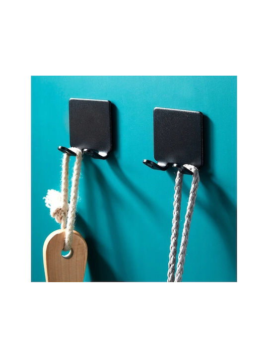 Cârlig de Baie Simplu cu șuruburi ​5x5cm Inox Argintiu