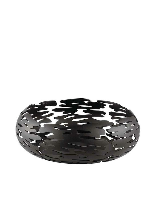Alessi Barknest Φρουτιέρα Inox Μαύρη 21x21x7εκ.