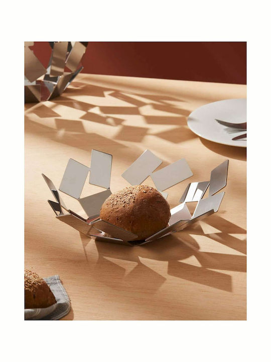 Alessi Scirocco Fruit Bowl Metallic White