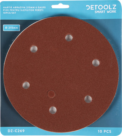 Detoolz Φύλλο Λείανσης Απλό K120 215x215mm