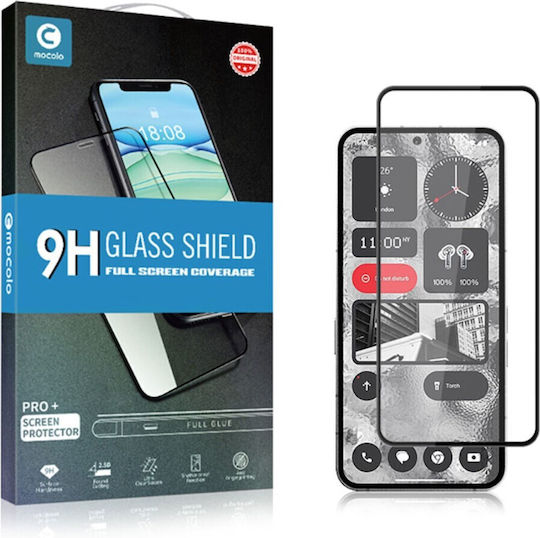 Mocolo Sticlă 0.3mm Adeziv complet Full Face Tempered Glass Negru (Nothing Phone 2)