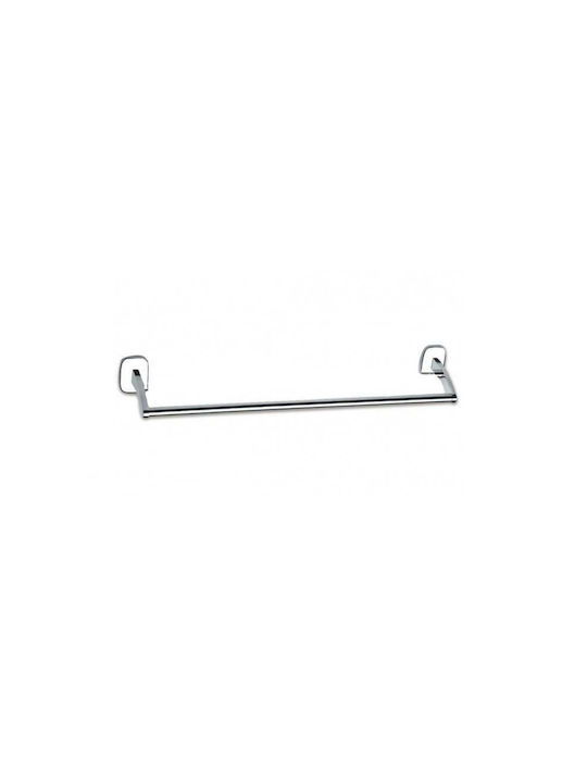 Polihome Single Wall-Mounted Bathroom Rail Silver