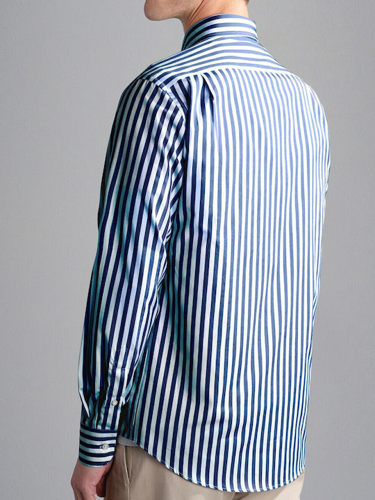 Long-sleeved Shirt Striped White