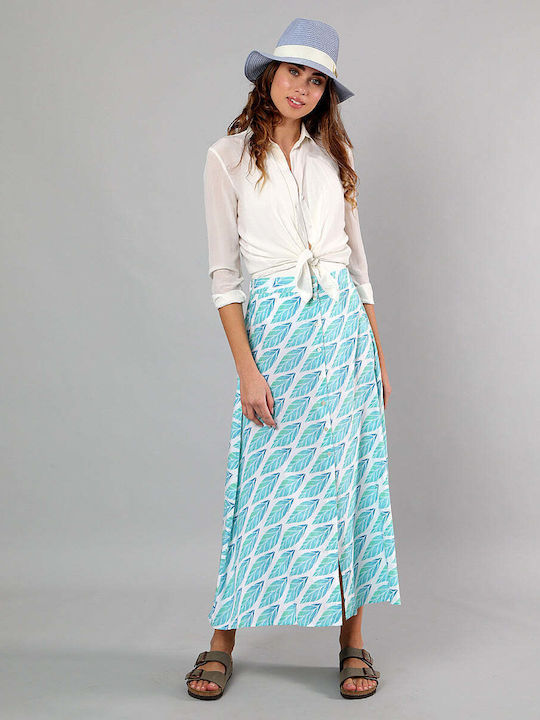 Achilleas Accessories Maxi Skirt in Turquoise color