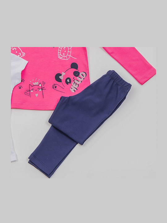 Trax Kids Clothing Set with Fuchsia Leggings 3 Pieces