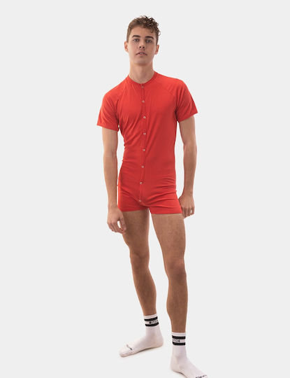 Barcode Berlin Sexy Ανδρικό Body Κόκκινο