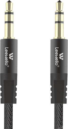 Leewello Leewello 3.5mm Jack Cable - 3.5mm Male to 3.5mm Male Black Length 1m