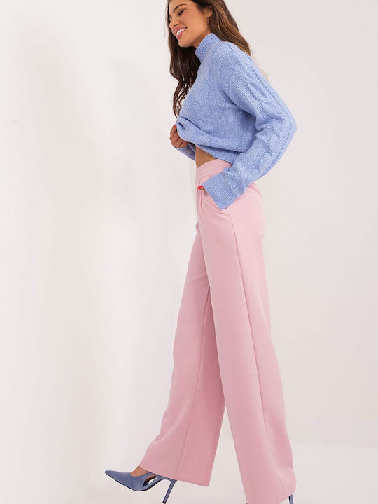 Rue Paris Damen-Sweatpants Rosa