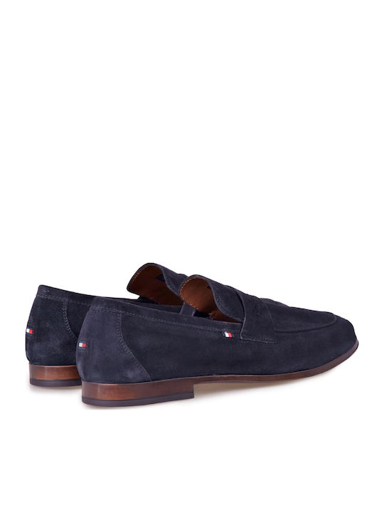 Suede Ανδρικά Μοκασίνια σε Μπλε Χρώμα