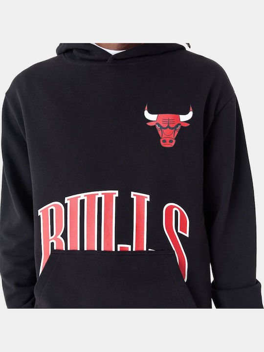 Chicago Bulls Φούτερ με Κουκούλα Μαύρο