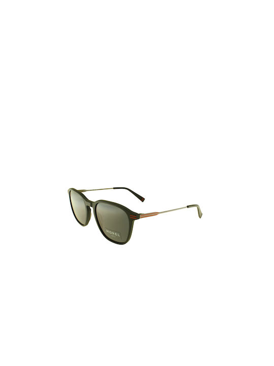 Morel Men's Sunglasses with Black Plastic Frame and Green Lens MOREL MONACO 2 NR04