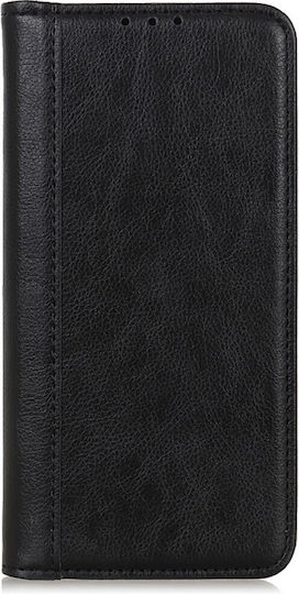Brieftasche Leder / Silikon Schwarz (Xperia 5 V)