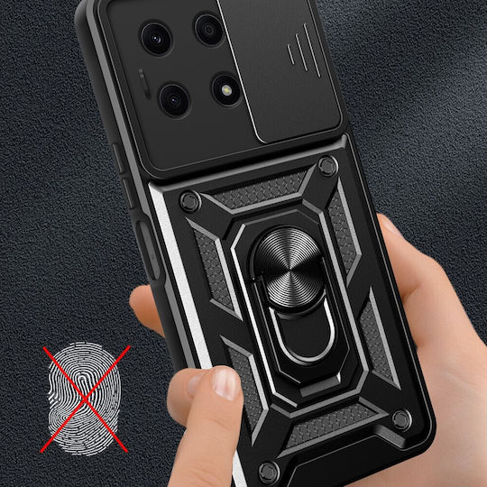 Back Cover Μεταλλικό Μαύρο (Honor X8a)