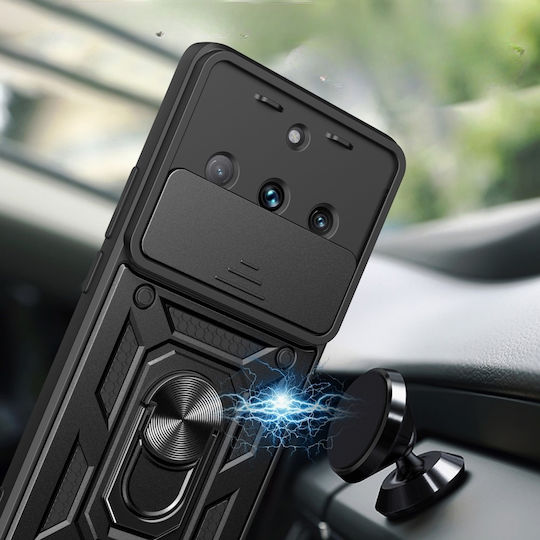 Back Cover Metalic Negru (Realme 11 Pro / 11 Pro+)