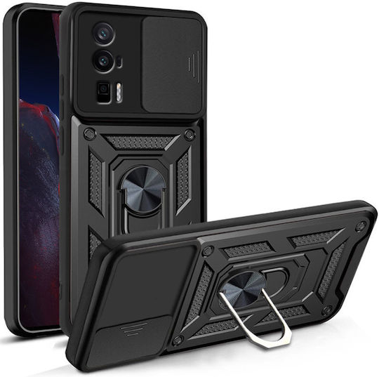 Back Cover Μεταλλικό Μαύρο (Poco F5 Pro)