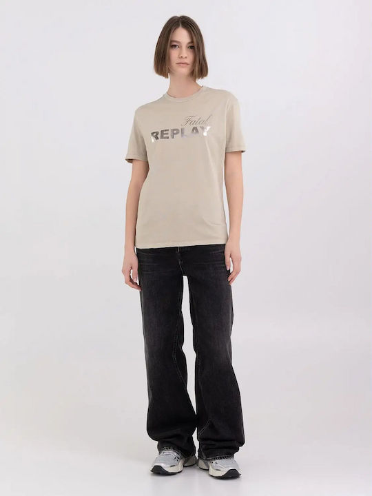 Replay Femeie Tricou Kaki