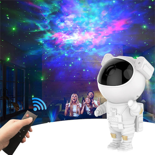 Octopus Led Kids Projector Lamp Astronaut with Star Projection White