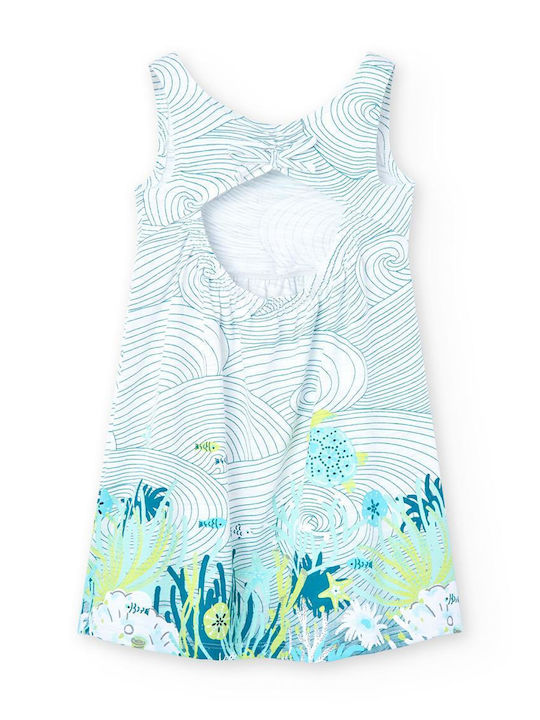 Boboli Kids Dress Sleeveless White