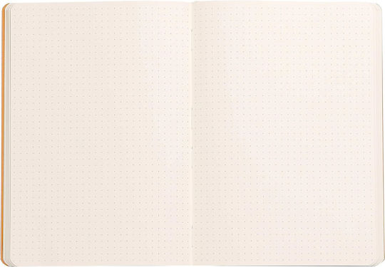 Rhodia Σημειωματάριο A5 Bullet 80 Φύλλων με Τελείες με Λάστιχο Μωβ