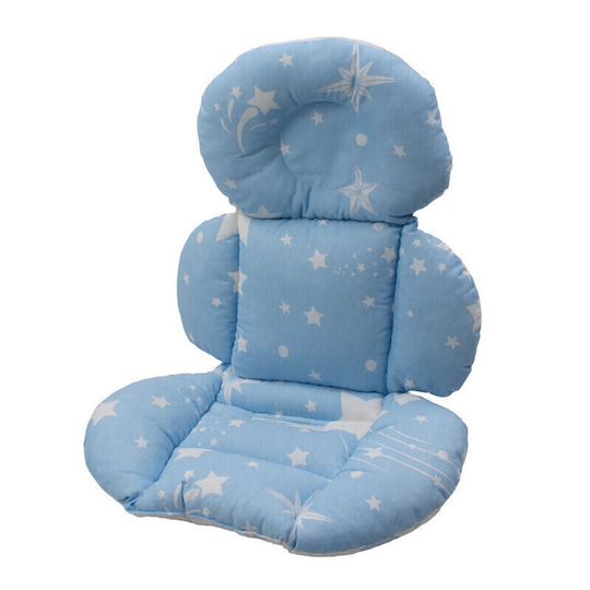 Kamtex Baby Stroller Mattress Double Sided 45x65cm Light Blue