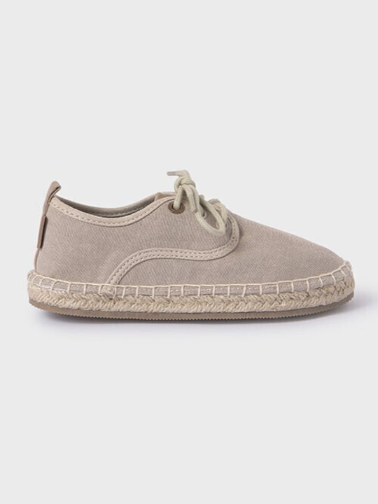 Mayoral Παιδικές Espadrilles mit Schnürsenkeln Beige