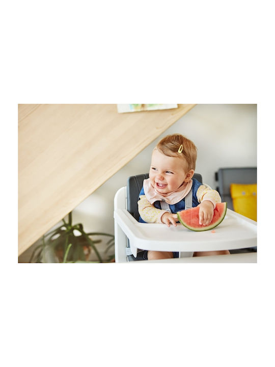 Nuna Zaaz Highchair with Plastic Frame & Plastic Seat Gray