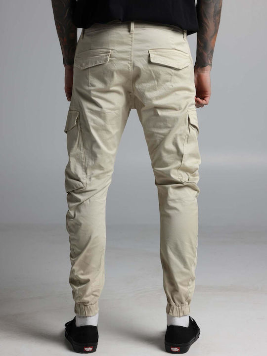 Cosi Jeans Men's Trousers Cargo in Slim Fit Beige