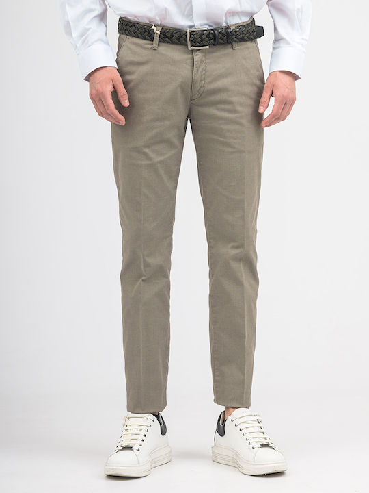 Fourten Industry Men's Trousers Chino in Slim Fit Beige