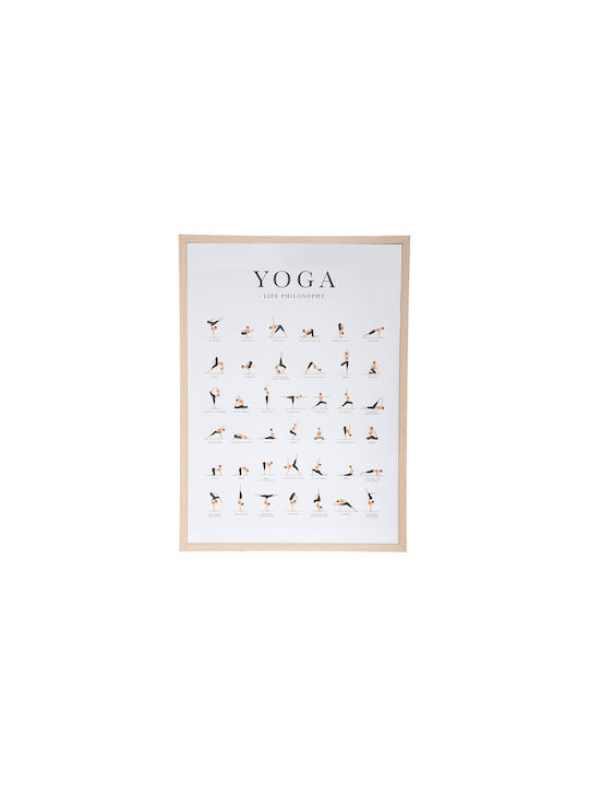 Atmosphera Yoga Rahmen auf Segeltuch 52x72cm
