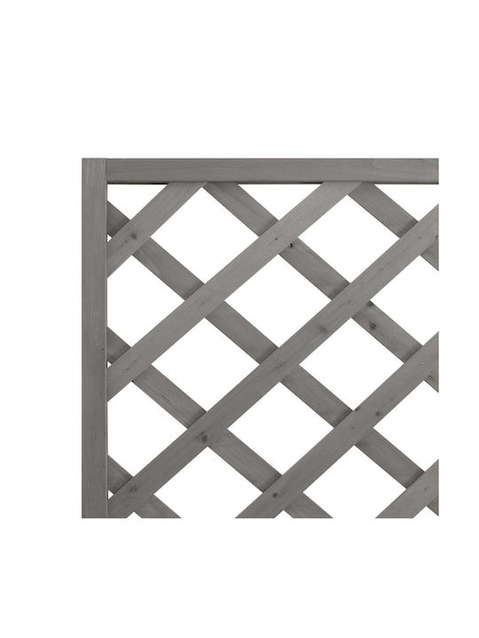 vidaXL Pot Wooden Grey 35cm.