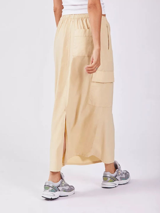 Reiko Skirt in Beige color