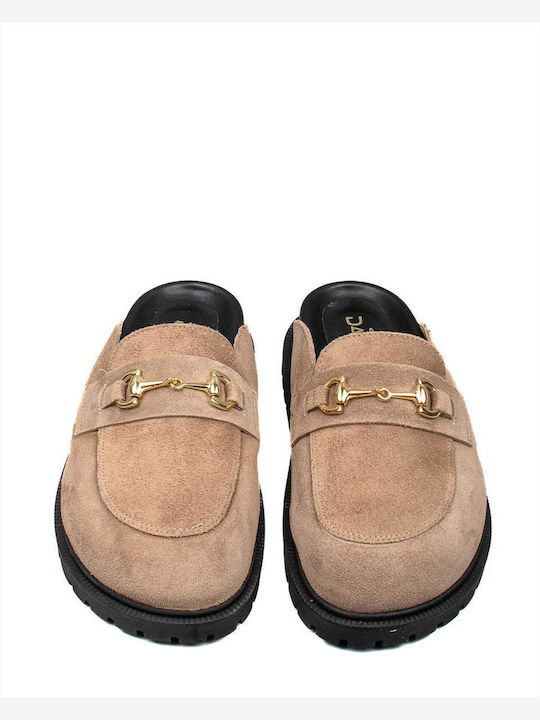 Sante Flat Mules Brown