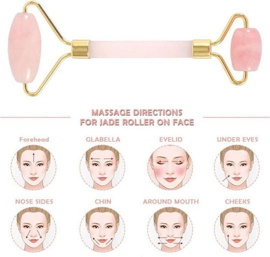 Intimonna Roller Facial și Instrument Gua Sha din Jad 2 Bucăți