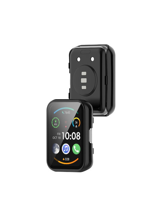 Carcasă de Plastic în culoarea Negru pentru Huawei Watch Fit, Huawei Watch Fit SE