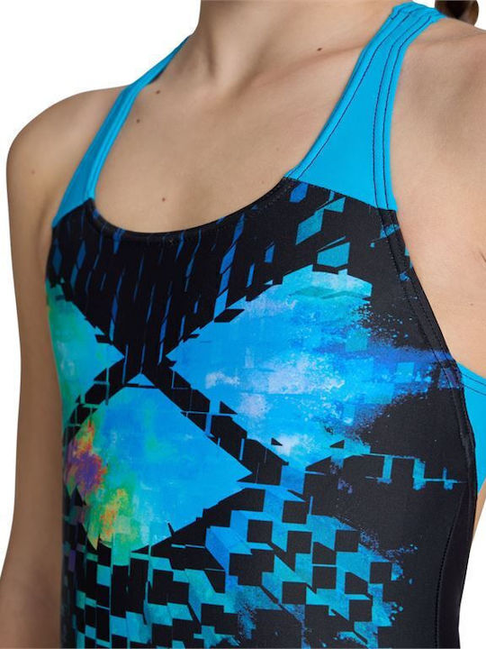 Arena Kinder Badeanzug Einteilig Black/turquoise