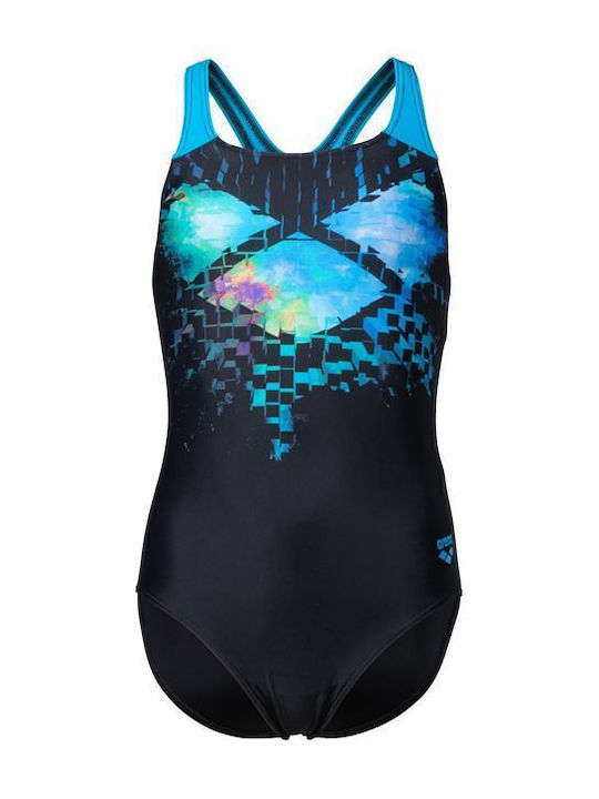 Arena Kinder Badeanzug Einteilig Black/turquoise