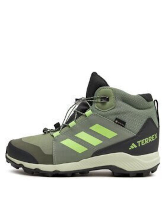 Adidas Παιδικά Παπούτσια Πεζοπορίας Terrex Mid Αδιάβροχα Πράσινα