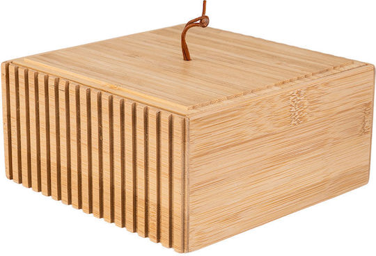 Estia Countertop Organizer Bamboo Essentials Silver